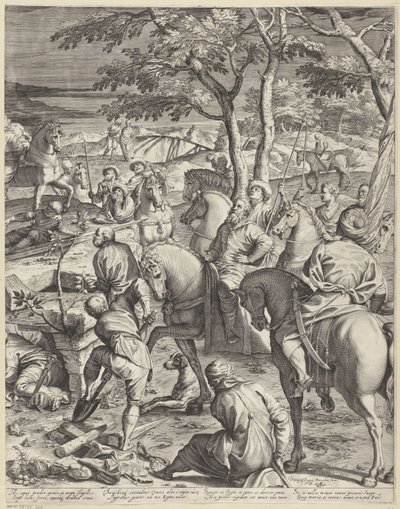 Crocifissione di Cristo (parte destra) da Agostino Carracci