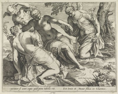 Mercurio e le Grazie da Agostino Carracci