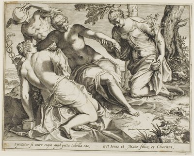 Mercurio e le Grazie da Agostino Carracci
