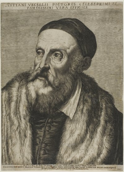 Ritratto di Tiziano da Agostino Carracci