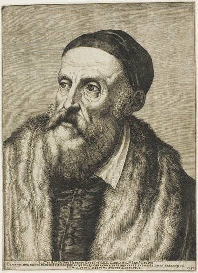 Ritratto di Tiziano da Agostino Carracci