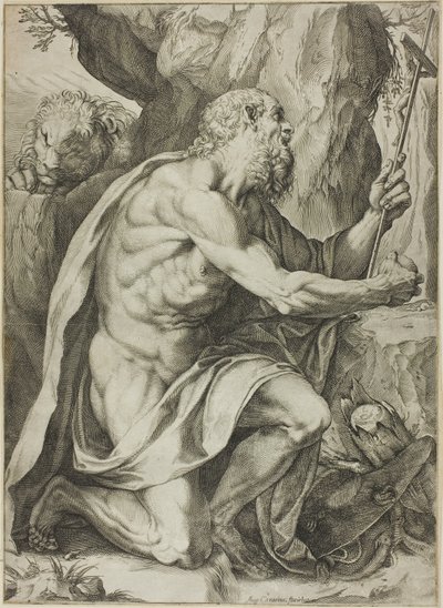 San Girolamo in penitenza da Agostino Carracci