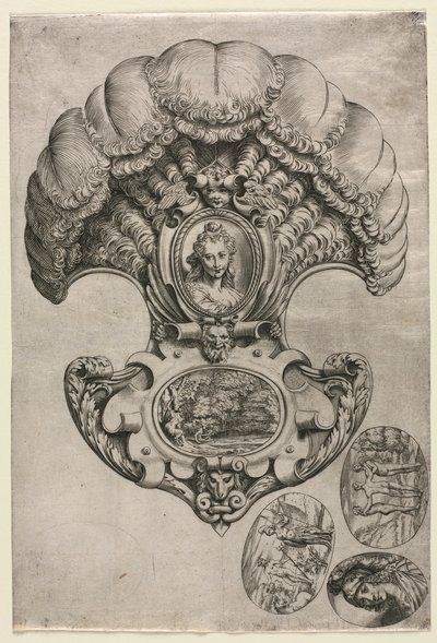 Il Ventaglio, c. 1589-1595 da Agostino Carracci