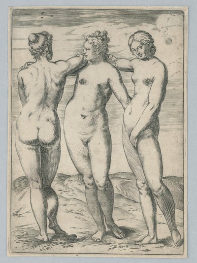 Le tre Grazie da Agostino Carracci