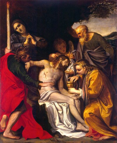 Il lamento di Cristo da Agostino Carracci