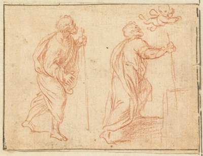 Un apostolo guidato da un angelo da Agostino Masucci