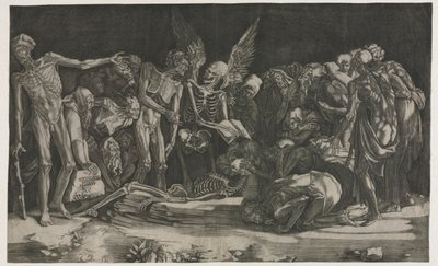 Allegoria della Morte e della Fama, 1518 da Agostino Musi