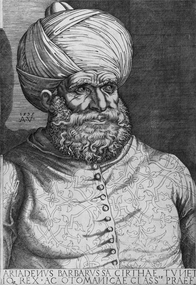 Barbarossa (Khayr ad-Din) (m.1546) 1535 da Agostino Musi