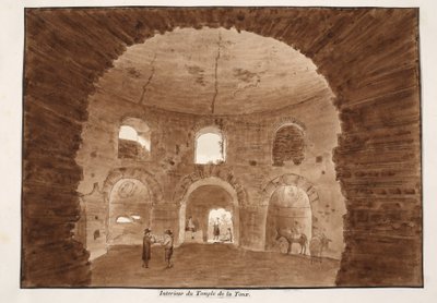 Interno del Tempio della Tosse, 1833 da Agostino Tofanelli