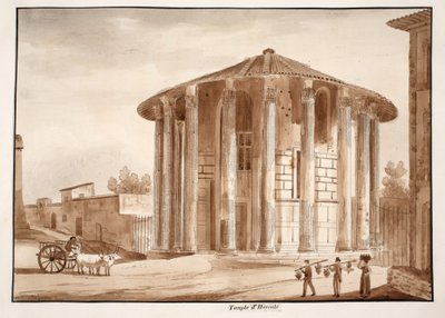 Il tempio di Ercole Vincitore, 1833 da Agostino Tofanelli