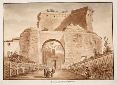 Tomba di Santa Elena, Via Labicana, 1833 da Agostino Tofanelli