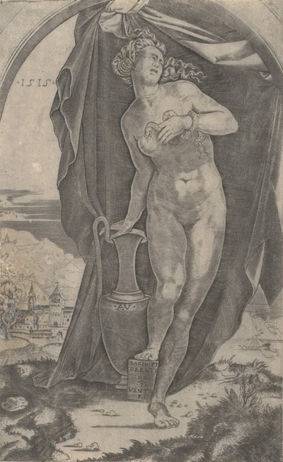 Cleopatra, datato 1515 da Agostino Veneziano