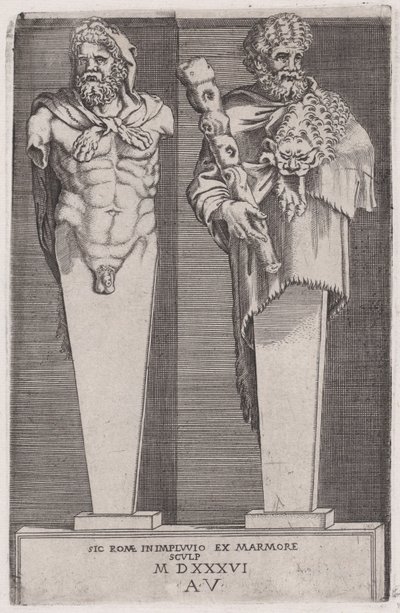 Ercole da The Hermae da Agostino Veneziano
