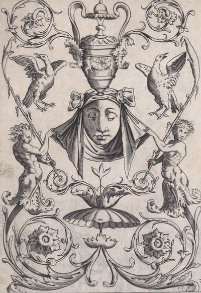 Pannello ornamentale, ca. 1514-36 da Agostino Veneziano