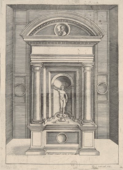 Primo Tempio di Giove sul Campidoglio da Agostino Veneziano