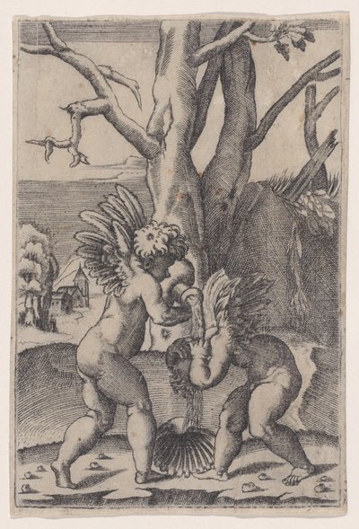 Due Cupidi da Agostino Veneziano