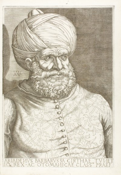 Ritratto di Barbarossa da Agostino dei Musi