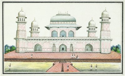 La Tomba di Itimad-Ud-Daula, vicino ad Agra, c.1830 da Agra School