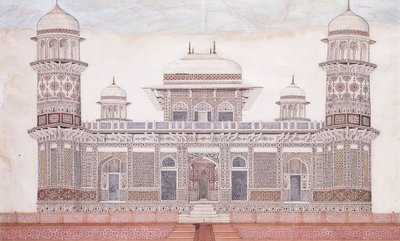 La tomba di Itmad-ud-daula, c.1815 da Agra School