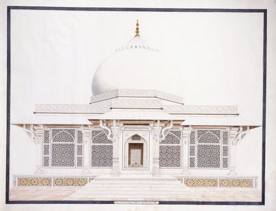 La Tomba di Marmo Bianco di Seliem Chistie, c. 1815 da Agra School