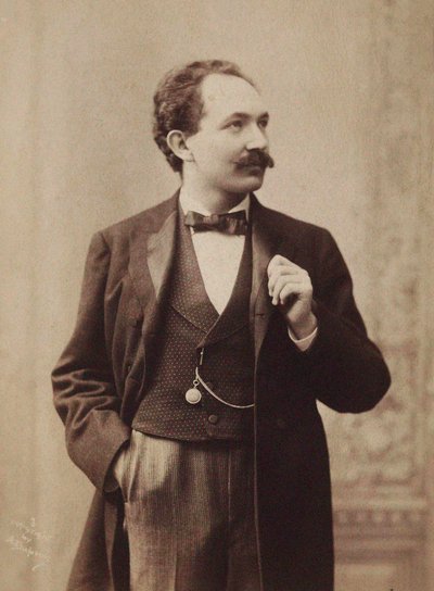 Ritratto del pianista e compositore Leopold Godowsky da Aime Dupont