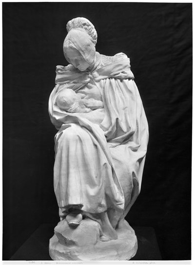 Donna di Boulonnaise che allatta il suo bambino (gesso) da Aime Jules Dalou