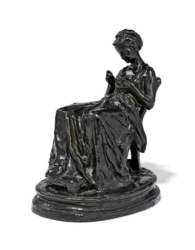 La Brodeuse, fine XIX - inizio XX secolo da Aime Jules Dalou
