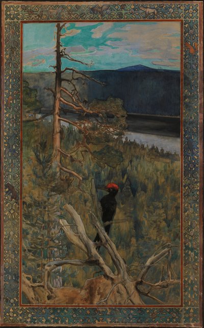 Il grande picchio nero da Akseli Gallen-Kallela