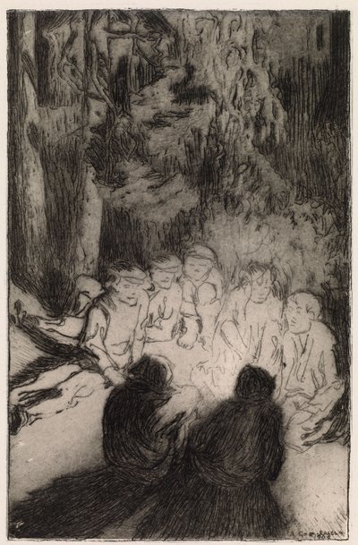 Una storia da falò (I sette fratelli) da Akseli Gallen-Kallela