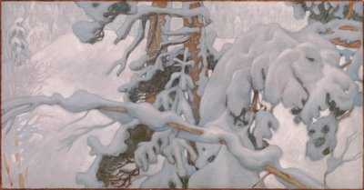 Inverno, studio per gli affreschi del Mausoleo Jusélius da Akseli Gallen-Kallela