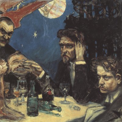 Il simposio, studio destro Jean Sibelius da Akseli Gallen Kallela