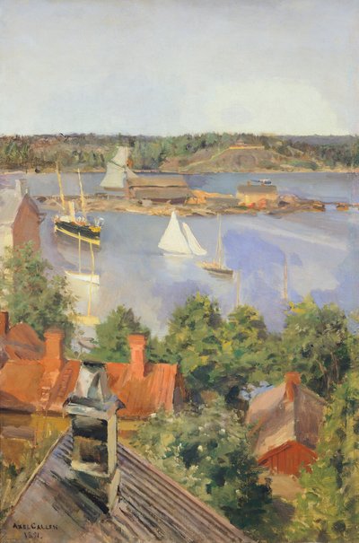 Porto Nord, Helsinki di Akseli Gallen-Kallela, Finlandia XIX secolo da Akseli Valdemar Gallen Kallela