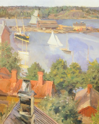 Porto Nord, Helsinki di Akseli Gallen-Kallela, Finlandia XIX secolo (dettaglio) da Akseli Valdemar Gallen Kallela