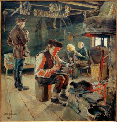 Stanza contadina da Akseli Valdemar Gallen Kallela