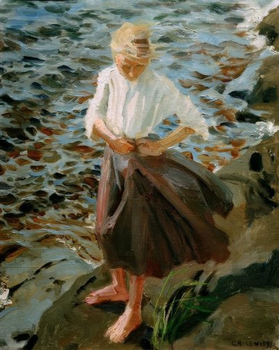 Ragazza nel vento da Akseli Valdemar Gallen Kallela