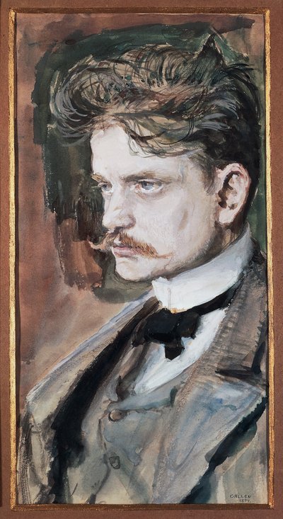 Ritratto di Johan Christian Julius Sibelius, noto come Jean Sibelius da Akseli Valdemar Gallen Kallela