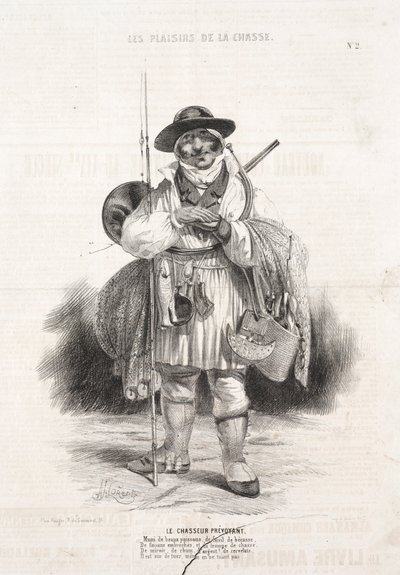 I piaceri della caccia: Il cacciatore previdente da Alade Joseph Lorentz