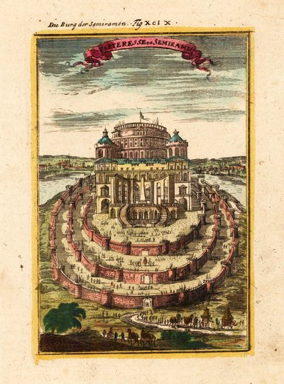 Fortezza di Semiramide, 1719 da Alain Manesson Mallet