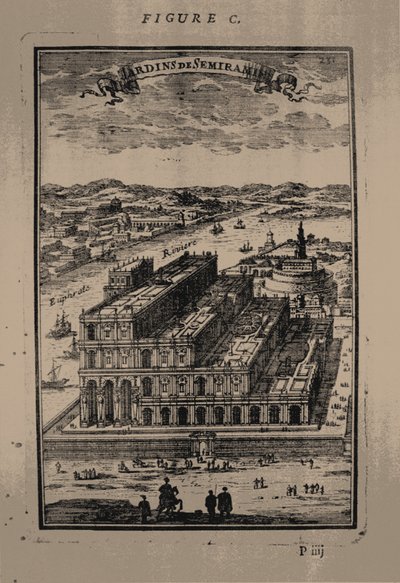 Giardini pensili di Semiramide, 1683 da Alain Manesson Mallet