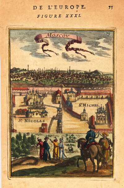 Mosca, 1683 da Alain Manesson Mallet