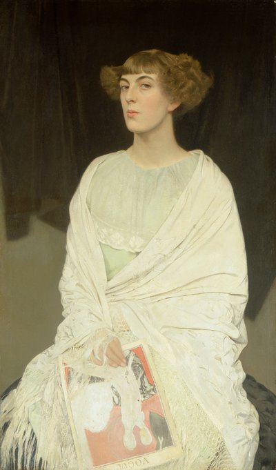 Isabella che tiene Vogue, 1928 da Alan Beeton