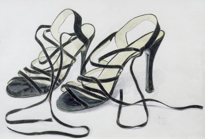Scarpe nere con cinturini, 1997 da Alan Byrne