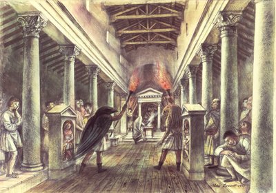 Interno del Tempio di Mitra da Alan Ernest Sorrell