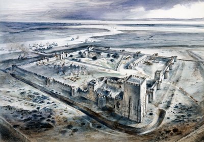 Castello di Portchester da Alan Ernest Sorrell