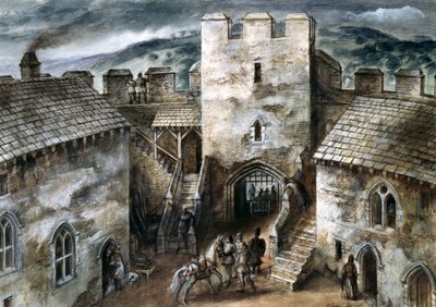 Castello di Restormel, XIV secolo, c. 1960 da Alan Ernest Sorrell