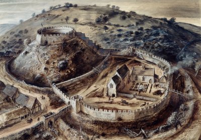 Castello di Totnes, XIV secolo, c1960s da Alan Ernest Sorrell