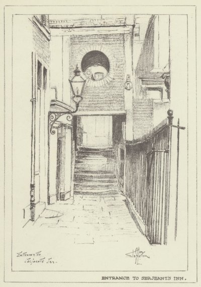 Ingresso a Serjeants Inn da Alan Stapleton