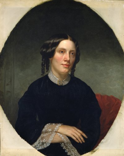Ritratto di Harriet Beecher Stowe 1811-1896, 1853 da Alanson Fisher