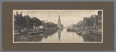 Veduta della Oude Schans e della Montelbaanstoren, vista verso l