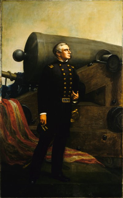 Il Primo Colpo a Fort Sumter Maggiore Robert Anderson, ca. 1861 da Alban Jasper Conant